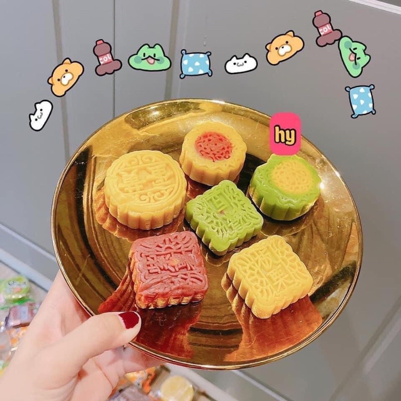 Bánh Trung Thu Mini nội đia mic vị,sét 10 cái,bánh mix mặn,ngọt,tongkhominhnguyen