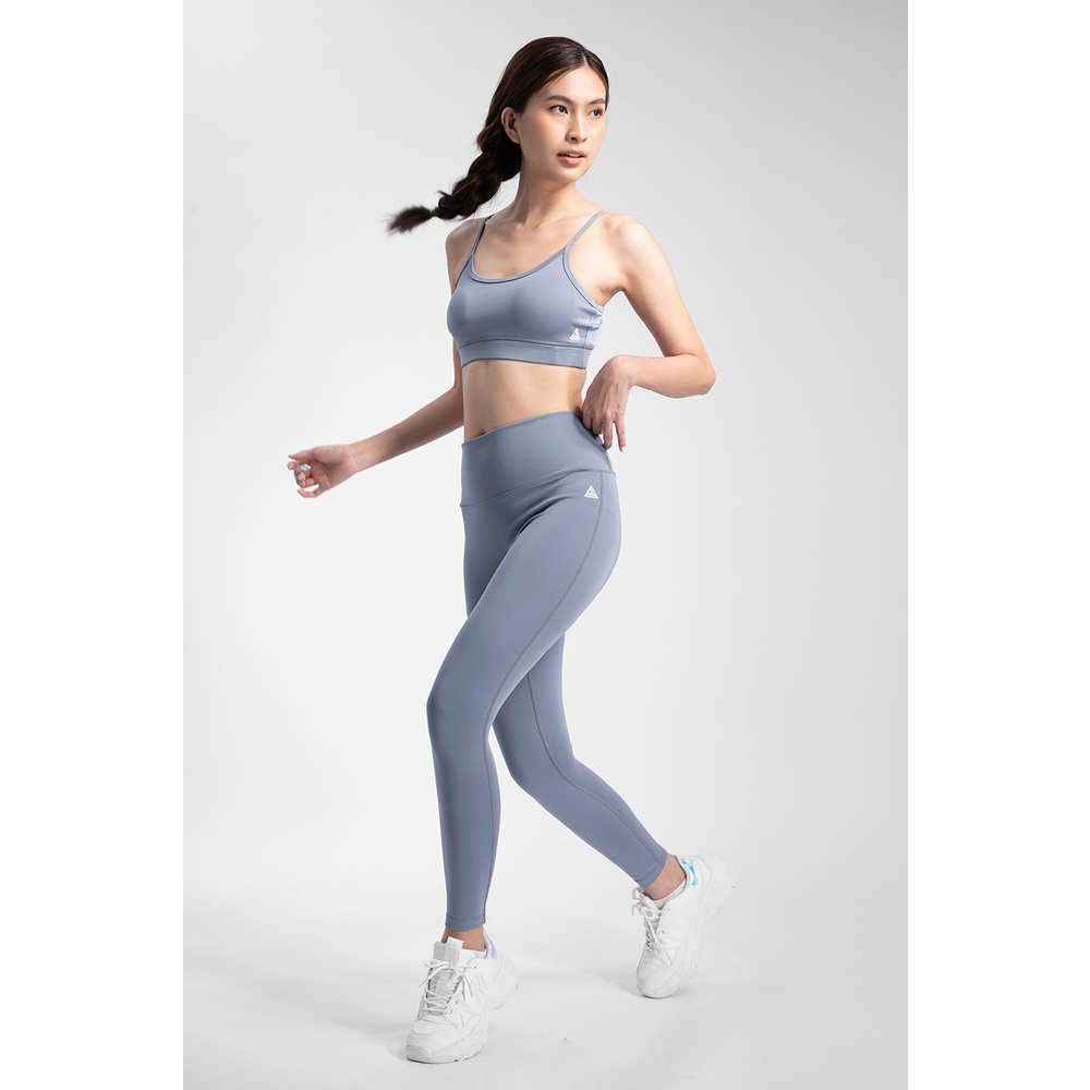 Set quần áo tập gym nữ Fitme áo bra 2 dây Theta, quần legging dài chất liệu thun co giãn 4 chiều