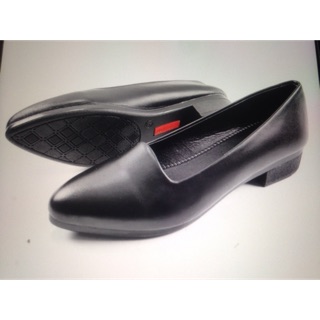 Giày cao gót đế cao su đúc 3cm da mềm size 37 màu đen
