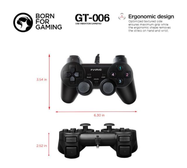 Tay cầm chơi game máy tính Marvo GT006