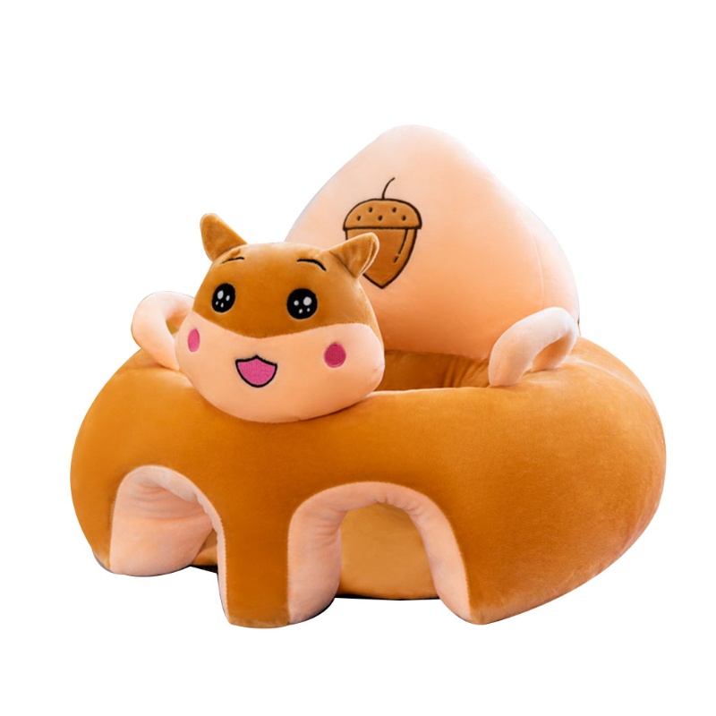 Vỏ Bọc Đệm Ghế Sofa Bằng Vải Bông Hình Thú Dễ Thương Cho Bé Sơ Sinh