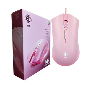 Chuột gaming bjx m9 rgb led - pink (cảm biến cao cấp pmw3325, dpi 5000 7 level, switch kailh bất tử 60 triệu lần nhấn)