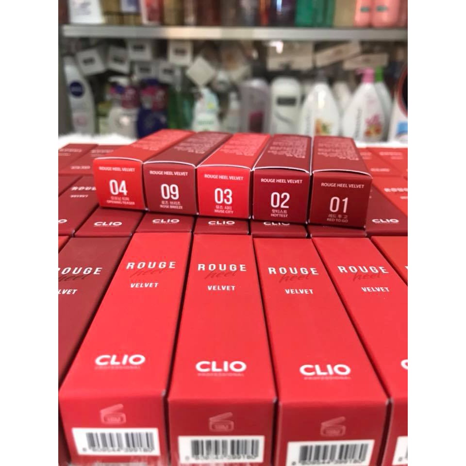 Son Thỏi Clio Rouge Heel Velvet 3.4g