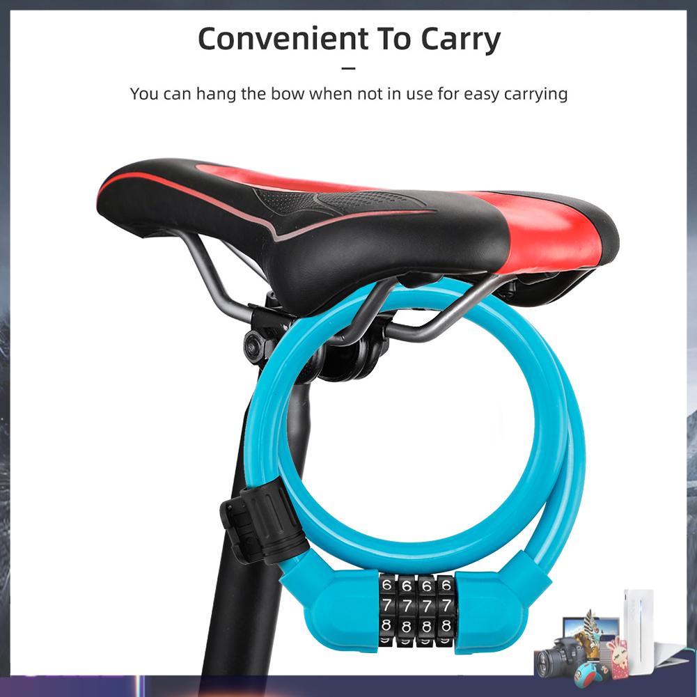 Dây Khóa Xe Đạp 4 Số Chống Trộm