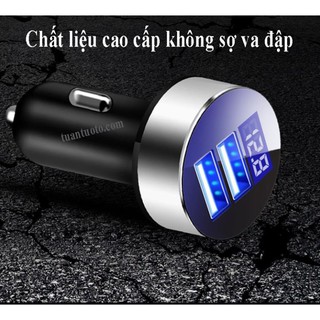 Tẩu sạc ô tô 2 cổng sạc
