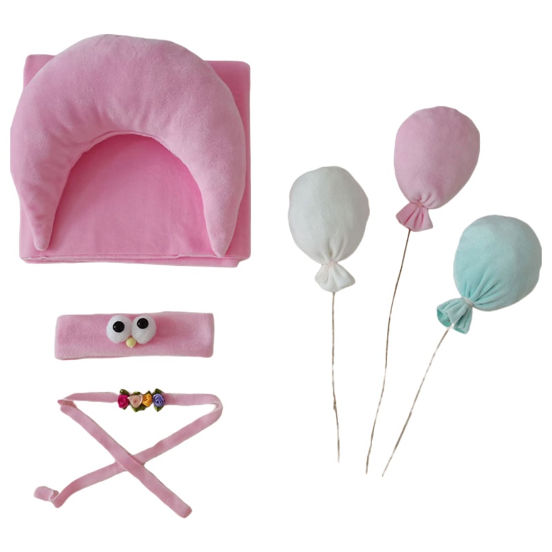 Bộ 7 Phụ Kiện Chụp Ảnh Xinh Xắn Cho Bé Sơ Sinh