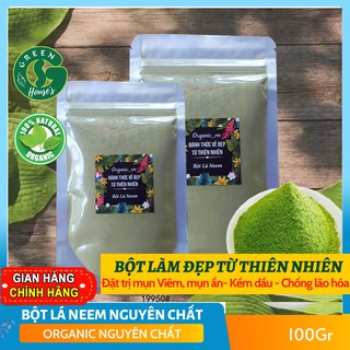 Bột lá neem Ấn Độ 100Gr - Mỹ Phẩm handmade