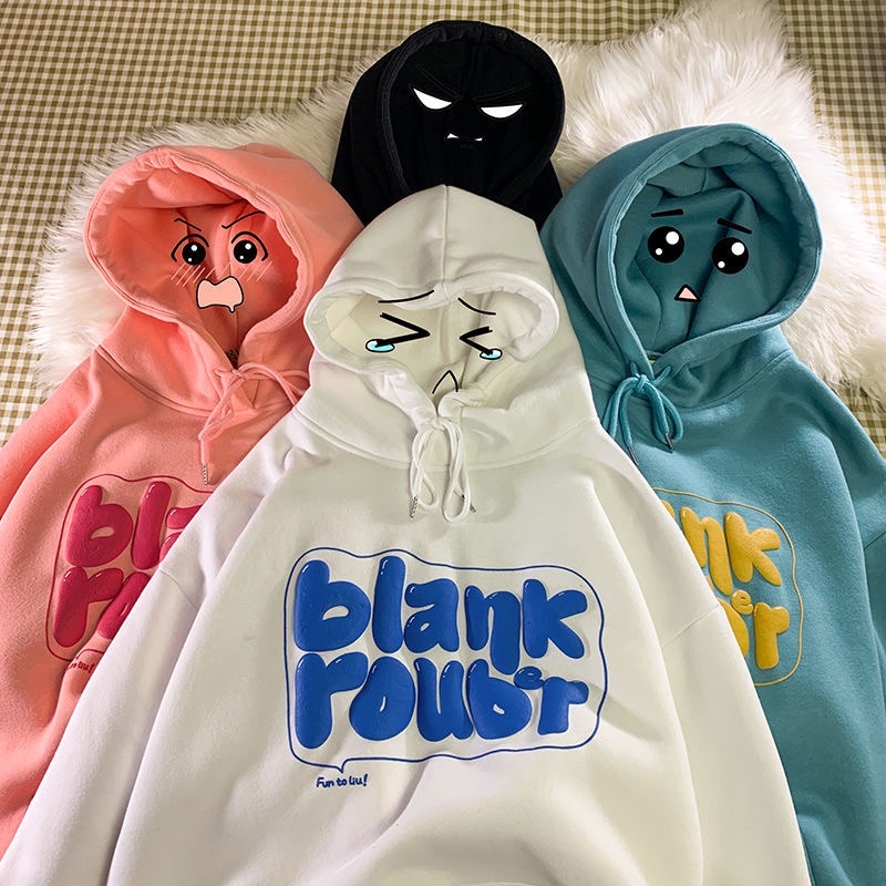 Freeship áo hoodie form thụng nỉ bông 2 lớp ullazang BLANK