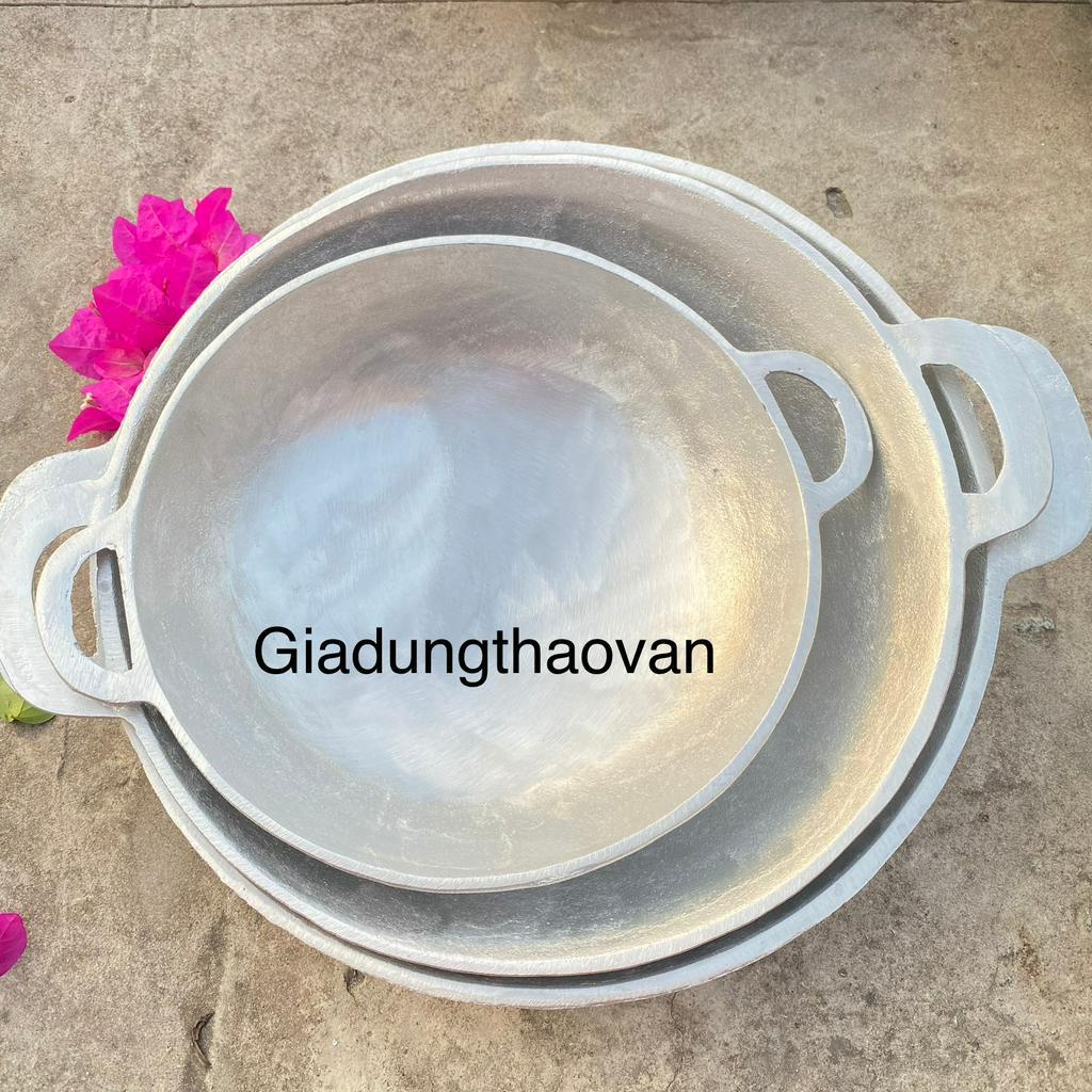 Chảo gang đúc thủ công Size 25cm 30cm 34cm
