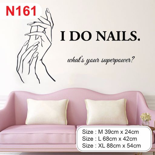 Decal trang trí cửa tiệm Nails thu hút khách hàng, tăng doanh thu, tạo điểm nhấn trong không gian Nail P11