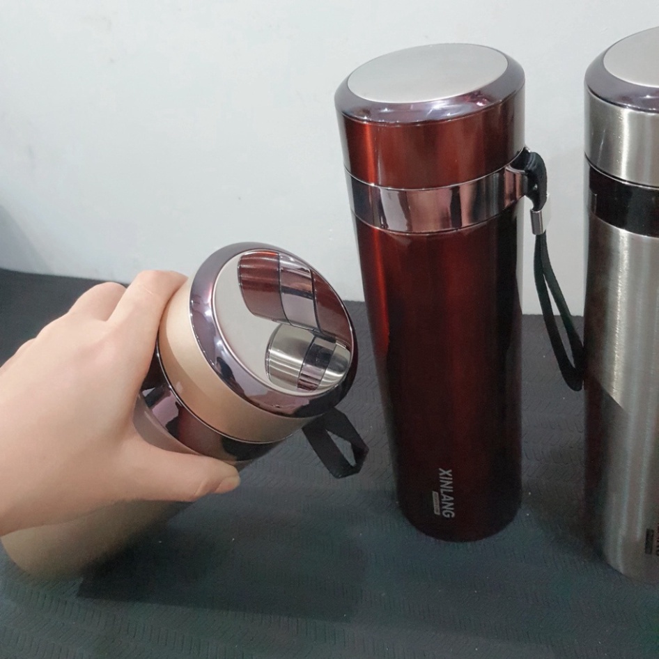 [Hàng Loại 1] Bình Giữ Nhiệt 1,2l nóng lạnh cao cấp, Bình nước Inox 304 dung tích 1l2 Có gương - Bảo Hành 12 Tháng