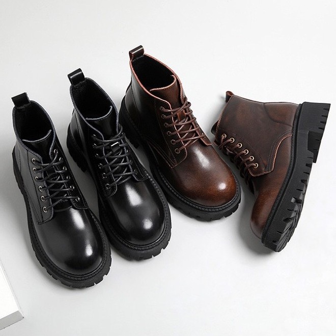 Giày cao cổ Original Boots 4.5 - Giày da nữ vintage Li retro