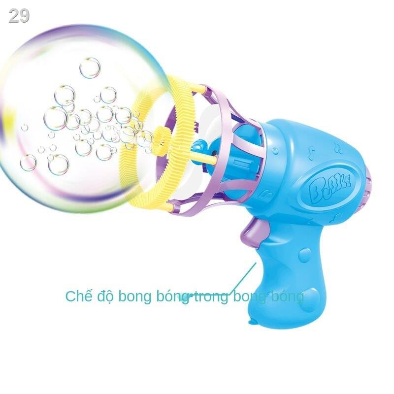 Âm thanh và ánh sáng Hướng dẫn sử dụng điện cho trẻ em Máy thổi bong bóng cô gái đồ chơi trái tim tự động lưới s