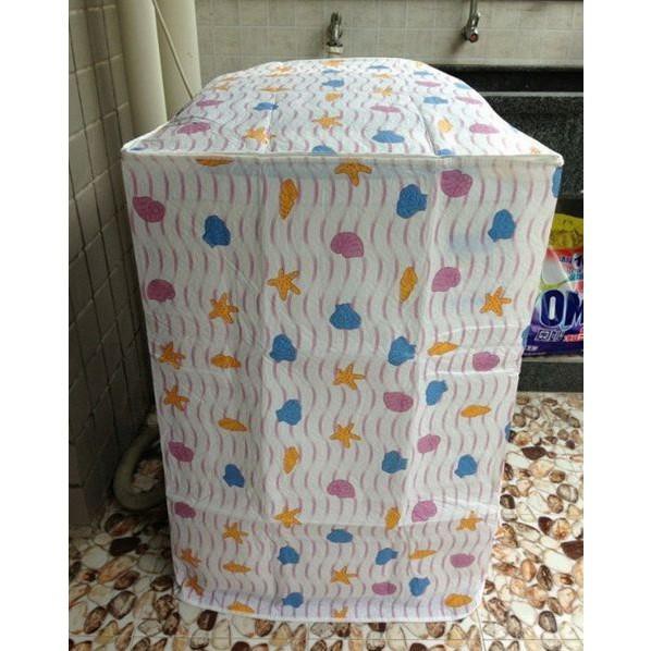 Bạt phủ máy giặt vải nhựa dày 2 lớp cho máy từ 6 đến 10 kg cửa trên và cửa ngang