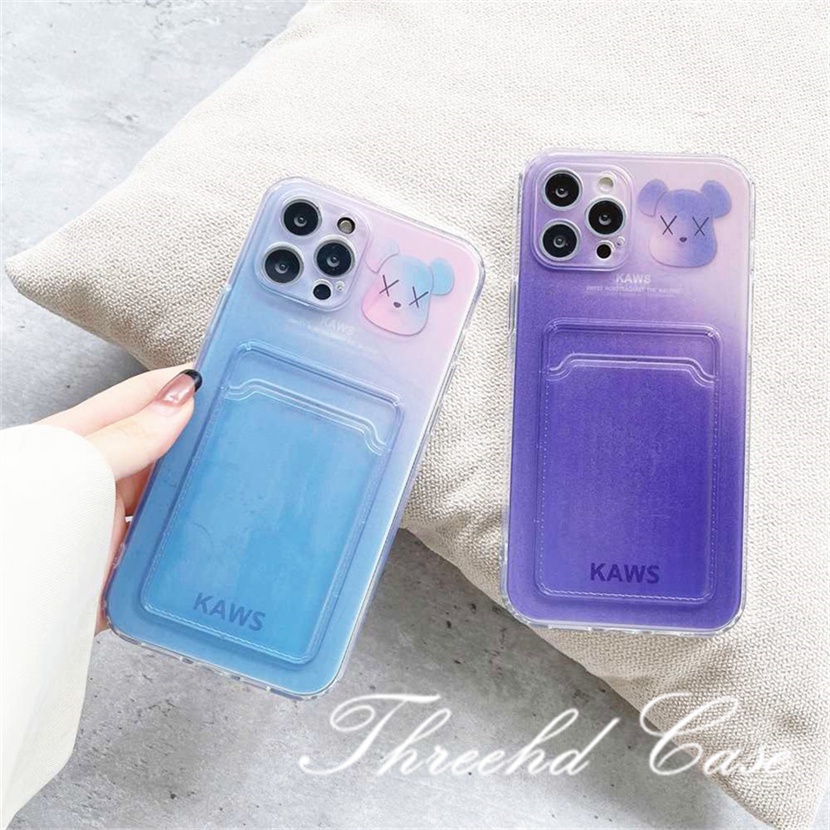 Ốp Điện Thoại Mềm Chống Rơi In Hình Gấu Đơn Giản Cho iPhone 14 13 12 11 Pro Max SE2020 X Xr Xs Max 8 7 6 6s Plus
