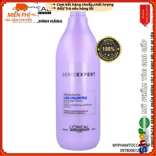 Dầu xả dành cho tóc duỗi Liss Unlimited L'oreal 1000ml