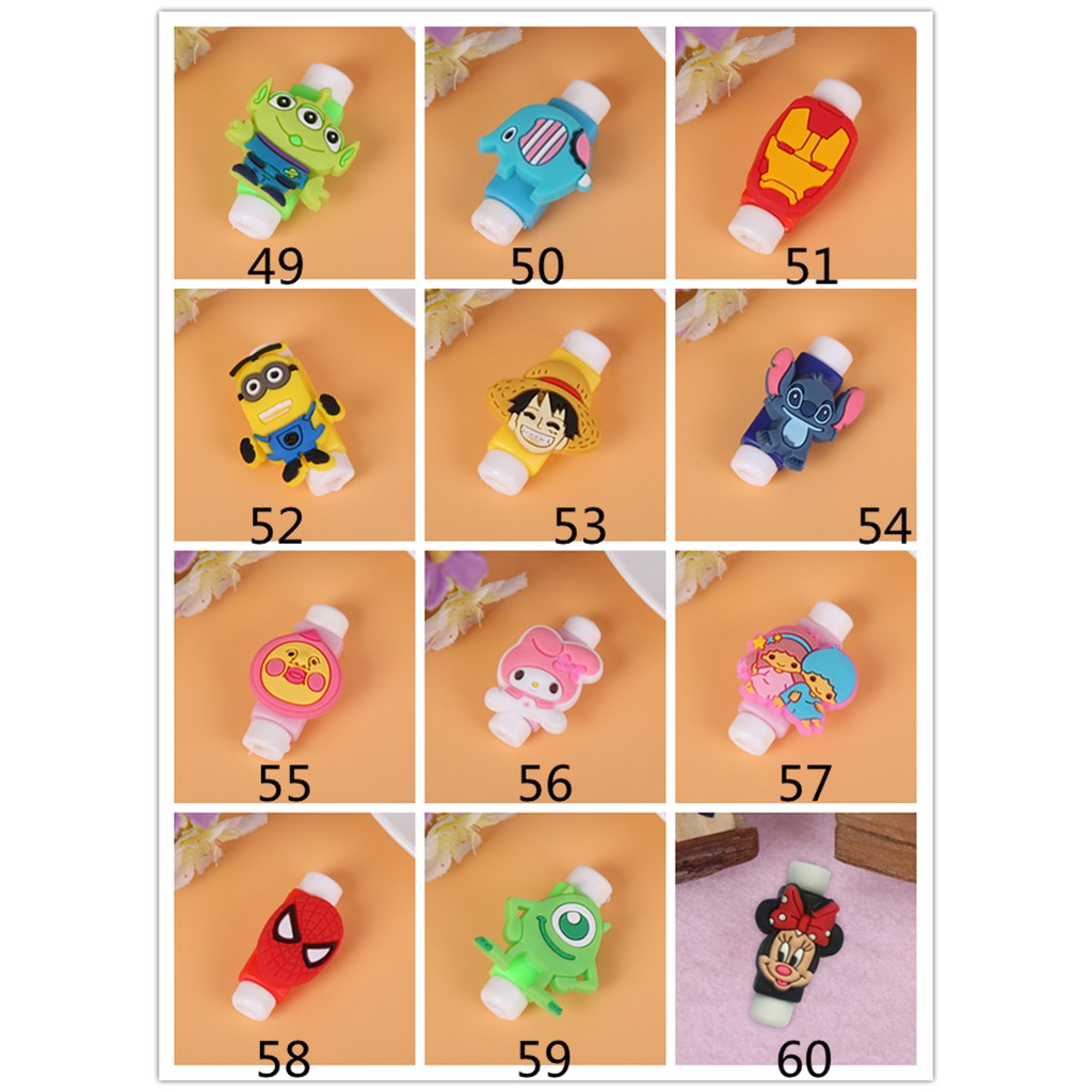 Phụ Kiện Bảo Vệ Dây Cáp Hình Hoạt Hình Dễ Thương