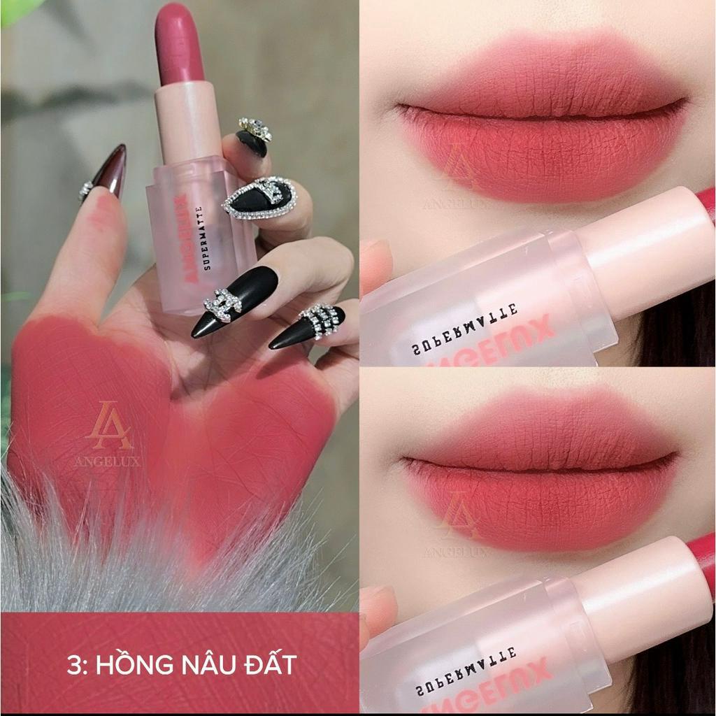 Son Thỏi, Sáp Mịn Lì ANGELUX 2023 Lip Color_Matte 3.5g