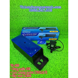 Bộ Máng Và Máy Bơm Lọc Nước Hồ Cá VIPSUN VS-388