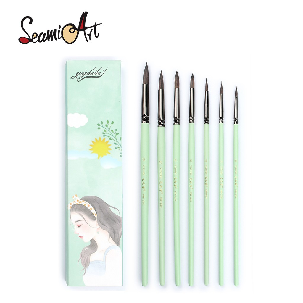 SeamiArt Bộ 3/7 Cọ Vẽ Đa Năng Chất Lượng Cao Tiện Dụng