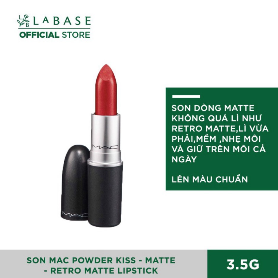 Son MAC Powder Kiss - Matte - Retro Matte Lipstick Fullsize K590