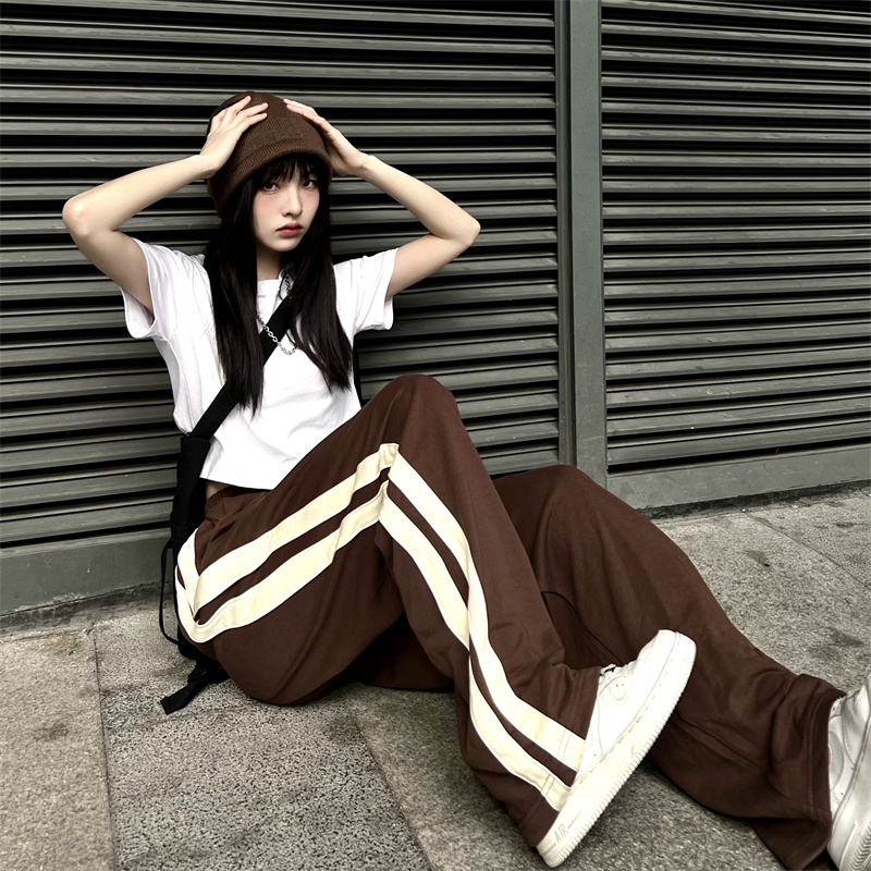 Quần Dài Nữ Kẻ Sọc Thời Trang Hàn Quốc