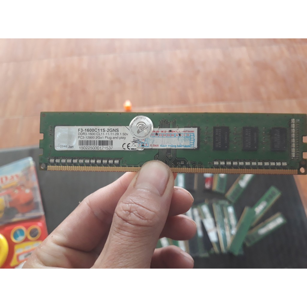 Ram PC DDR3 2GB BUS 1600 chính hãng, dành cho máy tính bàn hãng Kingston, Samsung, Kingmax, Gskill