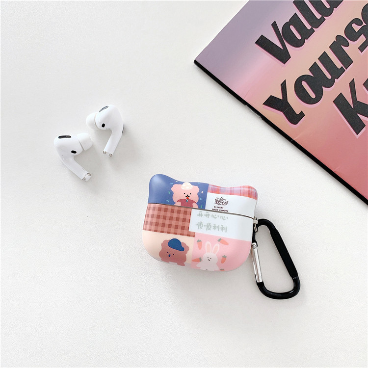 Vỏ Đựng Bảo Vệ Hộp Sạc Tai Nghe Airpods 1 / 2 Chống Sốc Hình Chú Gấu Bằng Silicone