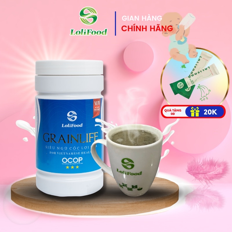 Ngũ Cốc Siêu Lợi Sữa GRAINLIFE (500g). 100% Hữu Cơ, Sữa Về Nhiều | Ngũ cốc lợi sữa grainlife | 14 loại hạt | LOLIFOOD