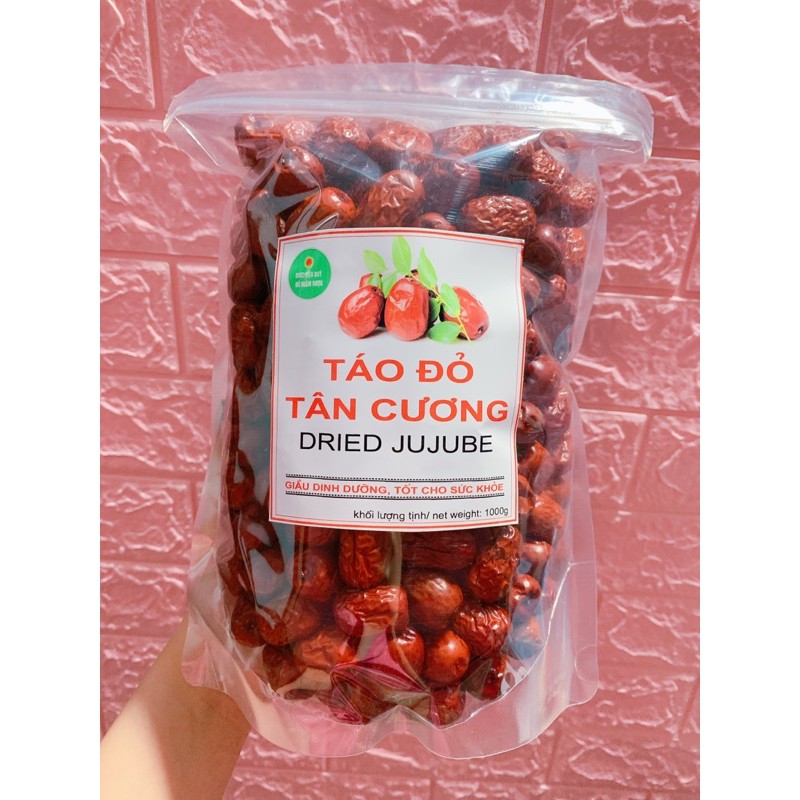 Táo đỏ Tân Cương 1kg táo đỏ quả to đều chắc thịt không xốp loại thượng hạng - Dược Liệu Quý