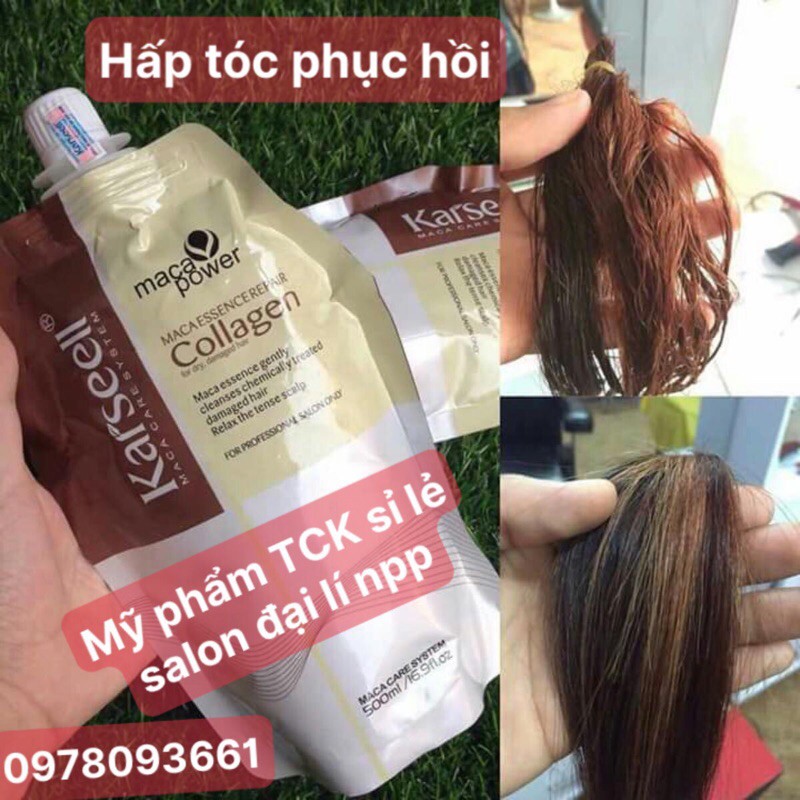 Hấp phục hồi tóc colagen hàng chính hãng giá sỉ