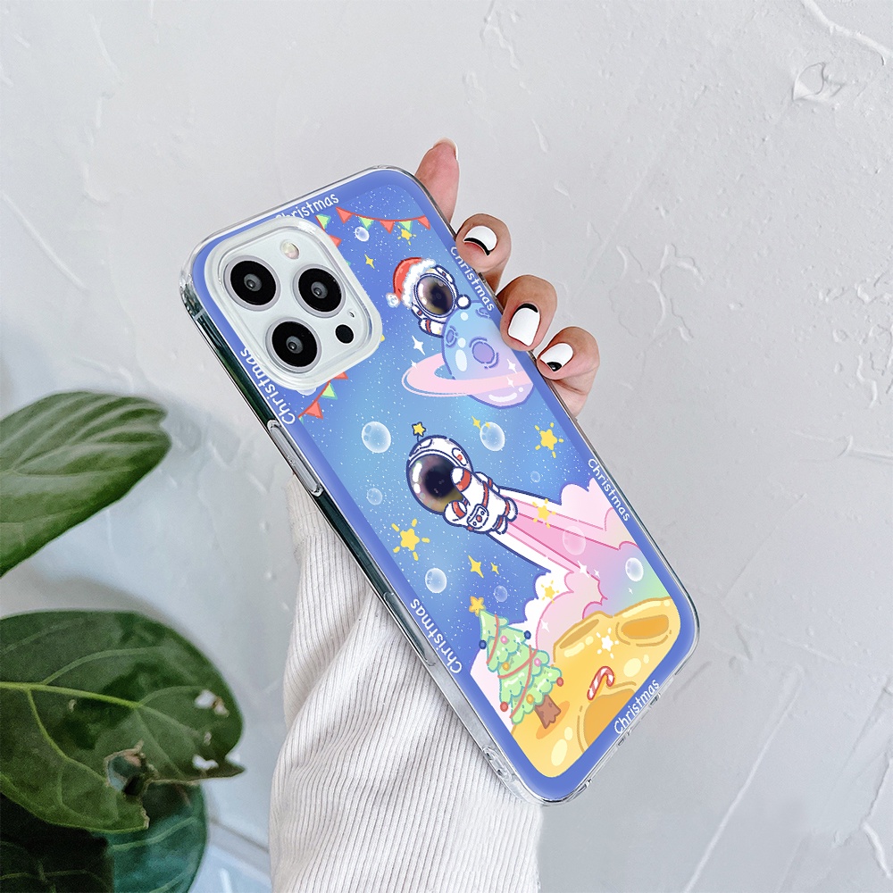Ốp Điện Thoại Tpu Mềm Chống Sốc In Hình Phi Hành Gia Cho iPhone 11 12 13 pro max XS X XR XSMax 7 8 6 6s plus 5 4 SE 2020