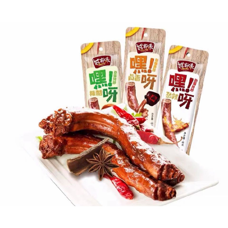 Cổ Vịt Dài Cay - Gói 50gr Tặng Kèm Khăn Ướt