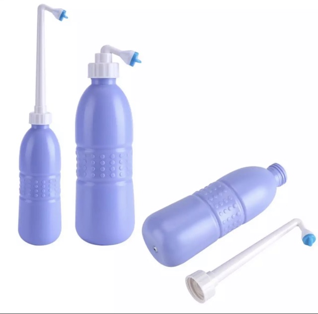 Bình Xịt Enema Chai Xịt Rửa Vệ Sinh tự động, Bơm Tay tạo áp lực Vòi Phun,Đi Kèm đầu 6 lỗ có thể điều chỉnh dài ngắn