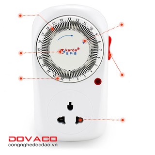 Ổ cắm hẹn giờ lập trình cơ Kerde TW-E05