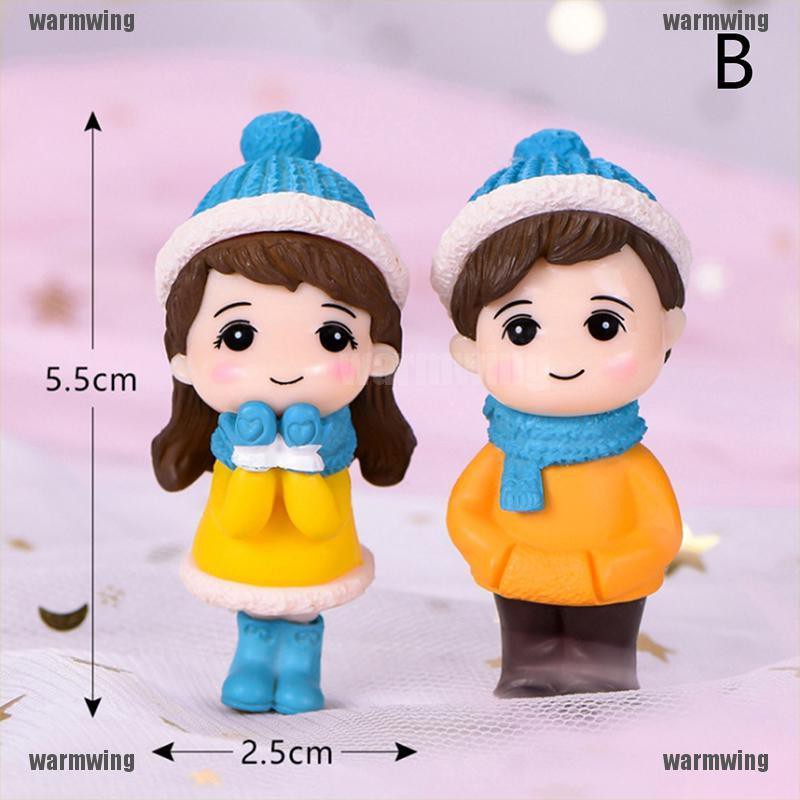 Set 2 Mô Hình Cặp Đôi Tình Nhân Mini Trang Trí Tiểu Cảnh