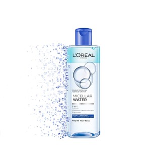 Nước tẩy trang cho mọi loại da L'Oreal Paris 3-in-1 Micellar Water 400ml - Pháp Chính Hãng