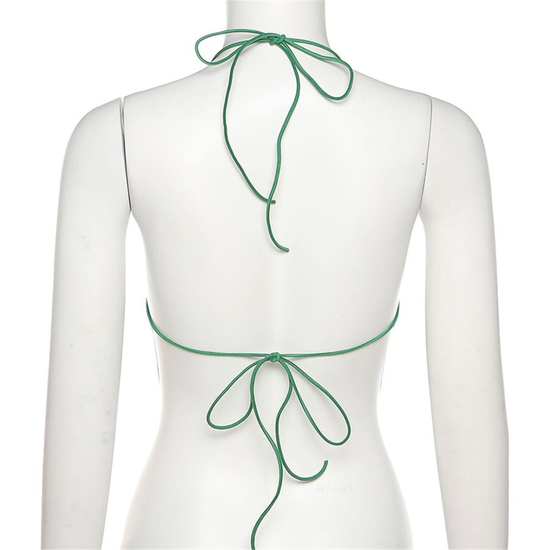 Áo Croptop Hai Dây Hở Lưng Nhuộm Màu Quyến Rũ Thời Trang Mùa Hè Cho Nữ