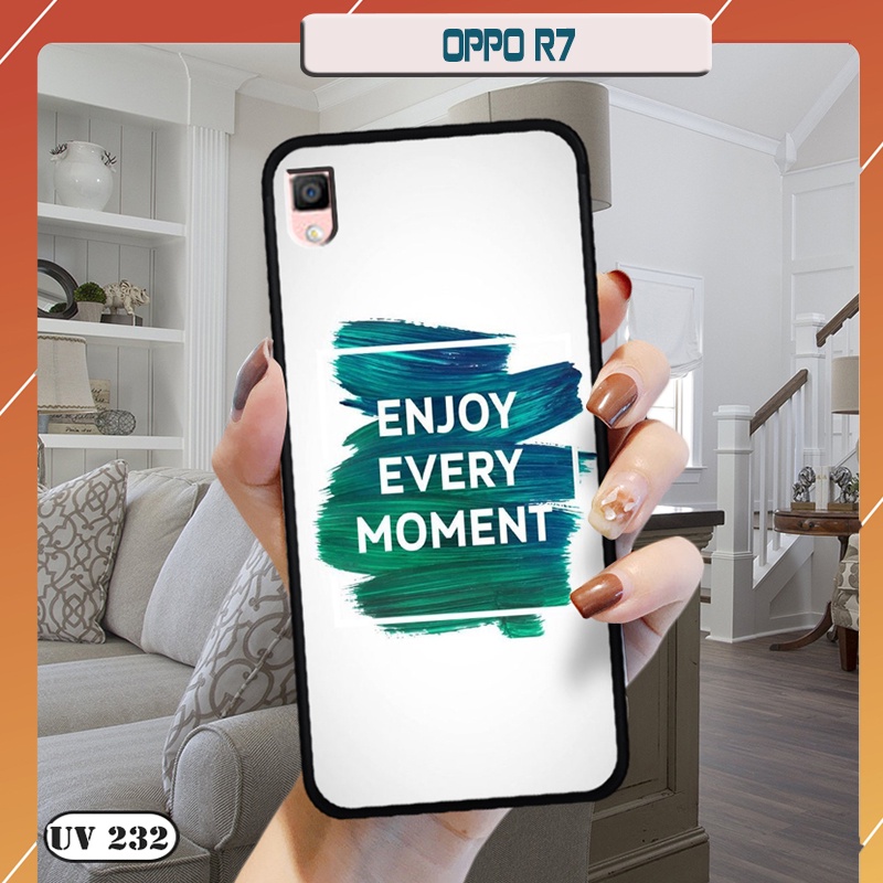 Ốp lưng nhám in hình 3D OPPO R7