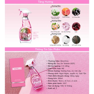 Nước hoa moschino pink 100ml fullbox