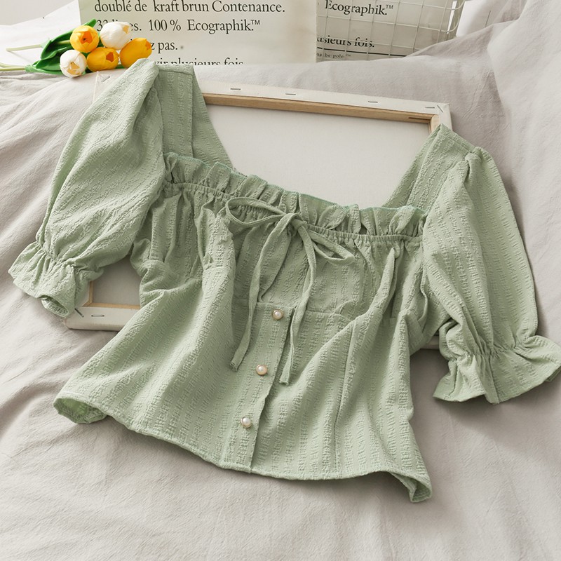 [SẴN] Áo kiểu sơ mi nữ Ulzzang Quảng Châu ASC86