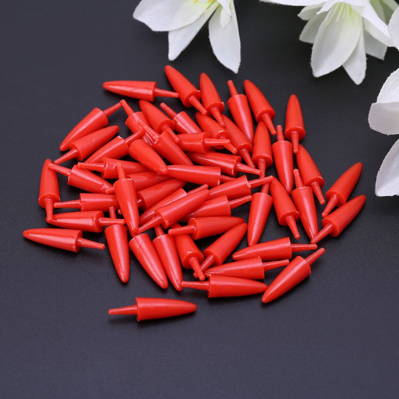 Set 50 Mũi Người Tuyết Bằng Nhựa 12x23mm Làm Đồ Thủ Công Cho Bé DIY