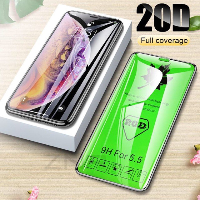 Kính cường lực 20d bảo vệ màn hình thích hợp cho iphone 11promax xsmax xs xr 8 7 6plus i8 i7