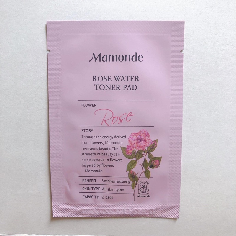 [Sample] Nước hoa hồng dạng miếng Mamonde rose water toner pad