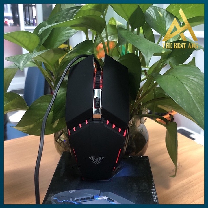 Chuột Máy Tính Gaming Đèn LED 7 Màu Có Dây AULA S31 Chuột PC Laptop Mouse Chuyên Game Văn Phòng Làm Việc