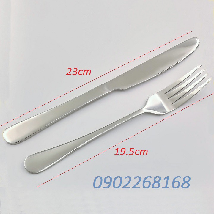Dao dĩa ăn bít tết bộ 3 món inox cao cấp sáng bóng bền đẹp