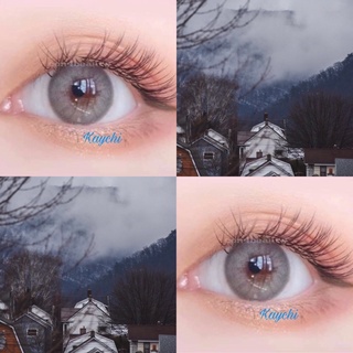 Lens mắt xám khói viền đen mảnh cực hot
