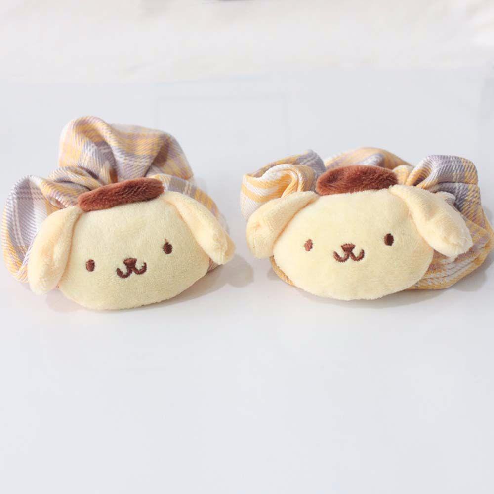 Dây Buộc Tóc Cao Su Co Giãn Hình Kuromi Hello Kitty Dễ Thương
