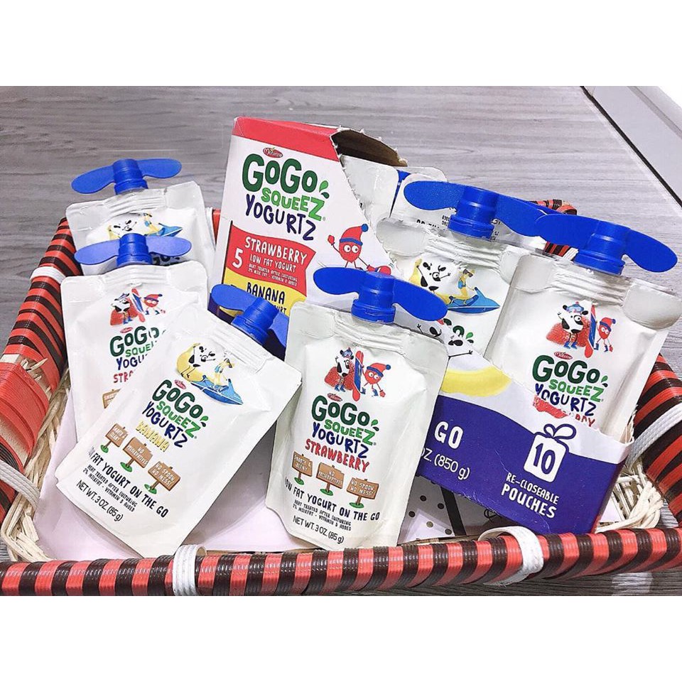 Sữa chua túi GOGO SQUEEZ cho bé