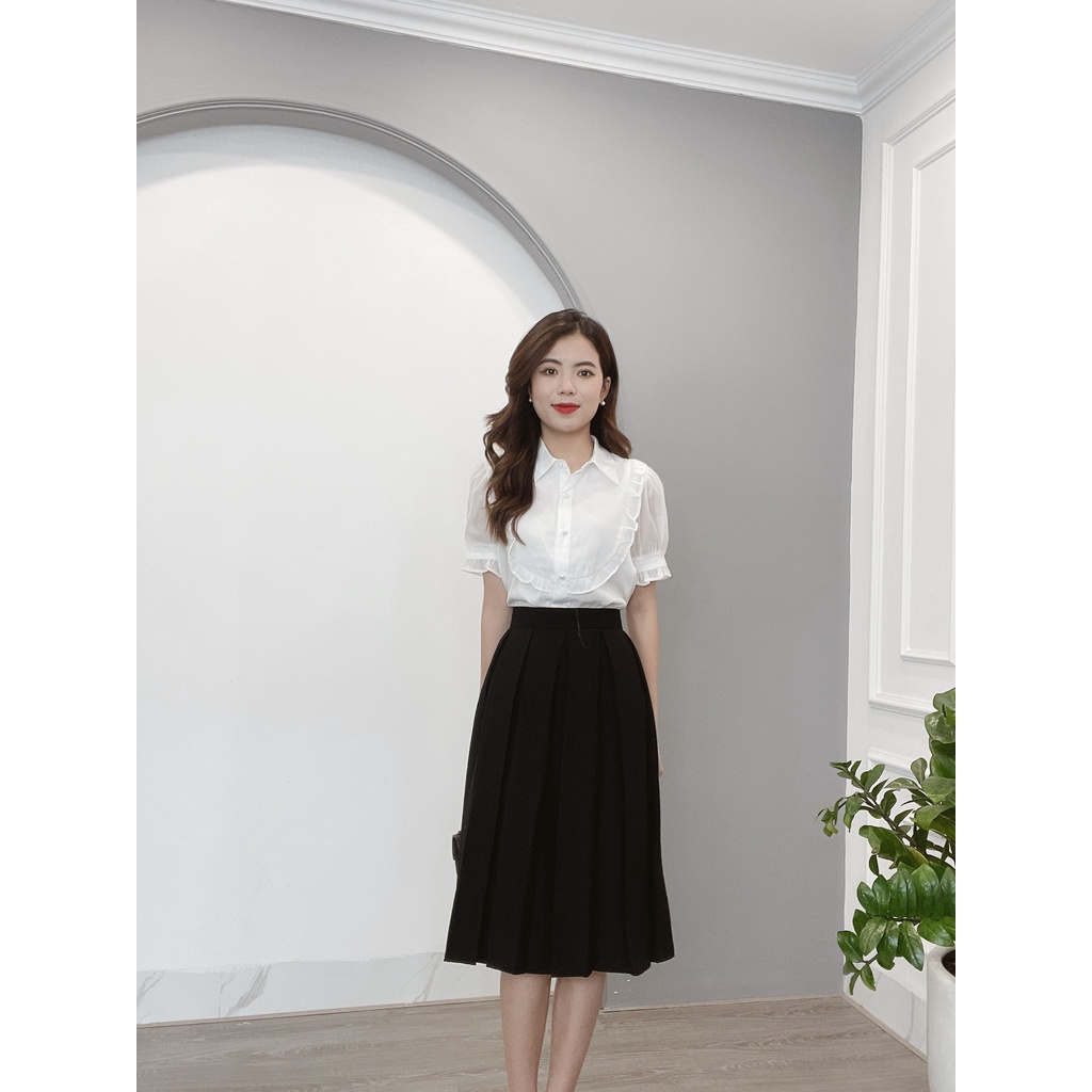 Siêu Phẩm Chân Váy Xòe Xếp Ly Dáng Dài Thời Trang Nữ Cao Cấp - MIN House
